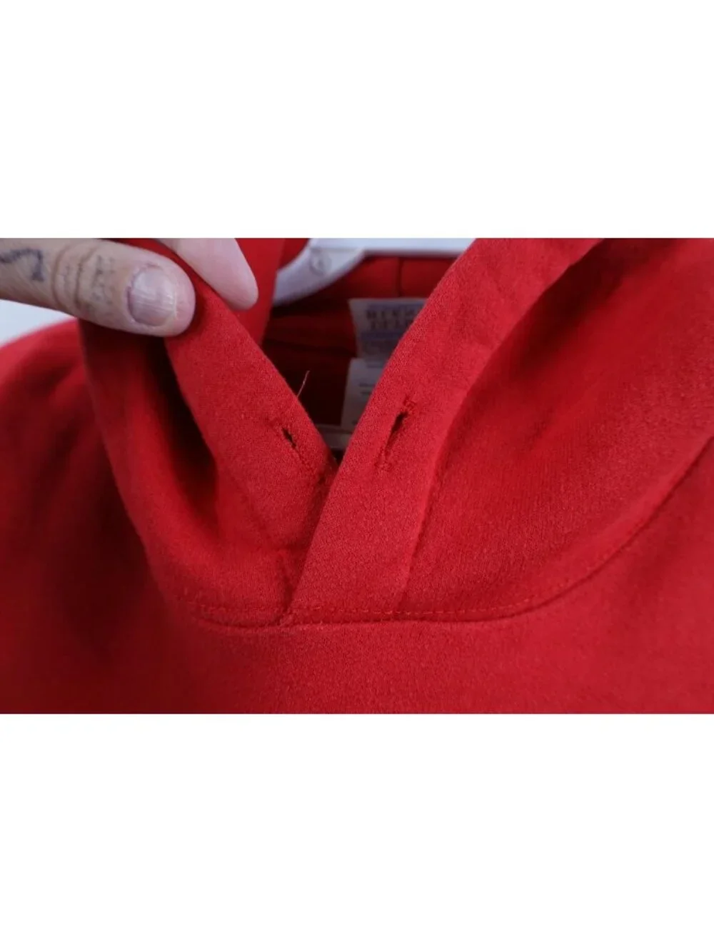 Vintage 90s Y2K Mens Large Spell Out Ohio State University Hoodie Sweatshirt Red